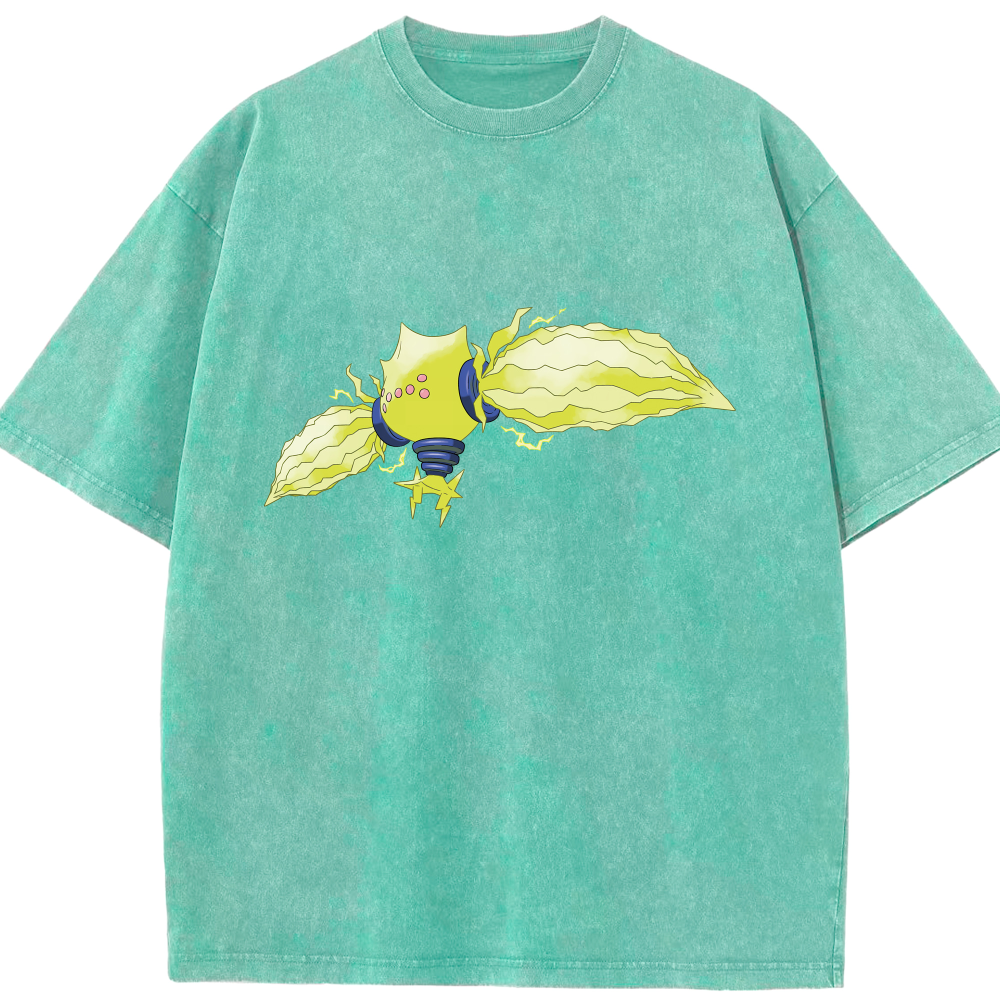 （画像用） ポケットモンスター Pokémon 綿100% ヴィンテージ風 半袖Tシャツ（フロントプリント）